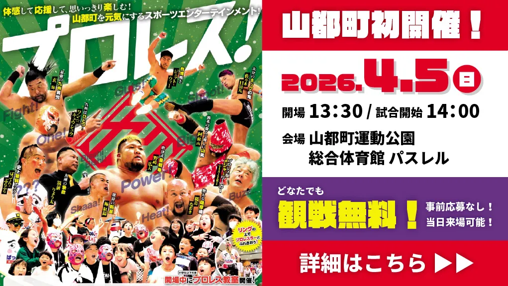 山都町運動公園 総合体育館パスレル 九州プロレス