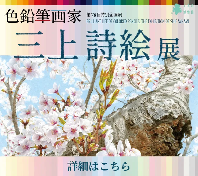 壱岐市立 一支国博物館 色鉛筆画家 三上詩絵展